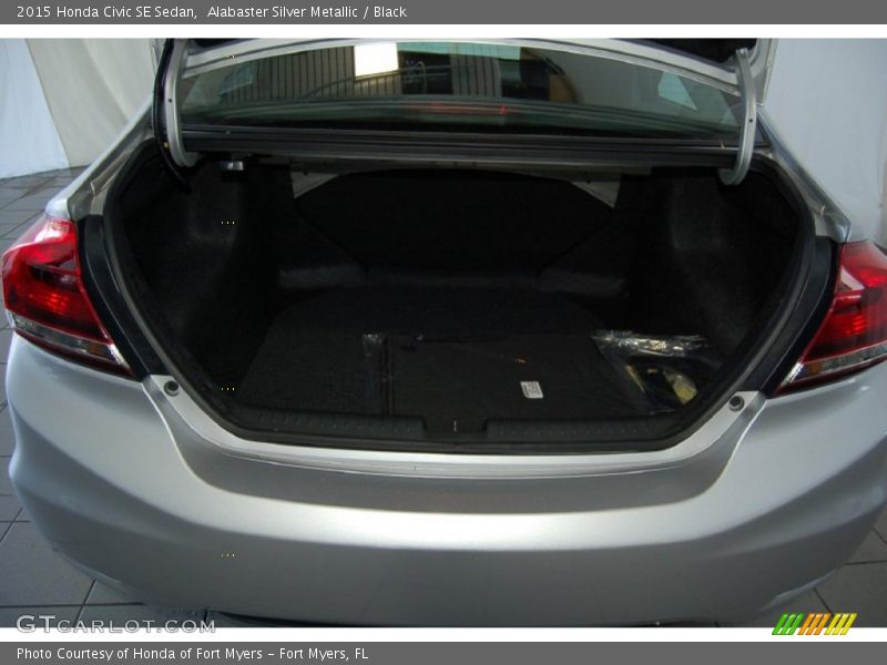 Alabaster Silver Metallic / Black 2015 Honda Civic SE Sedan