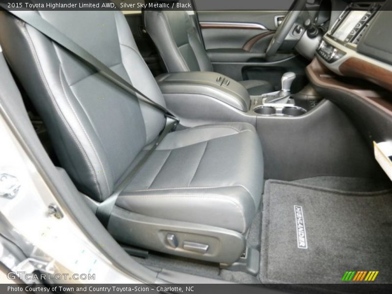 Silver Sky Metallic / Black 2015 Toyota Highlander Limited AWD