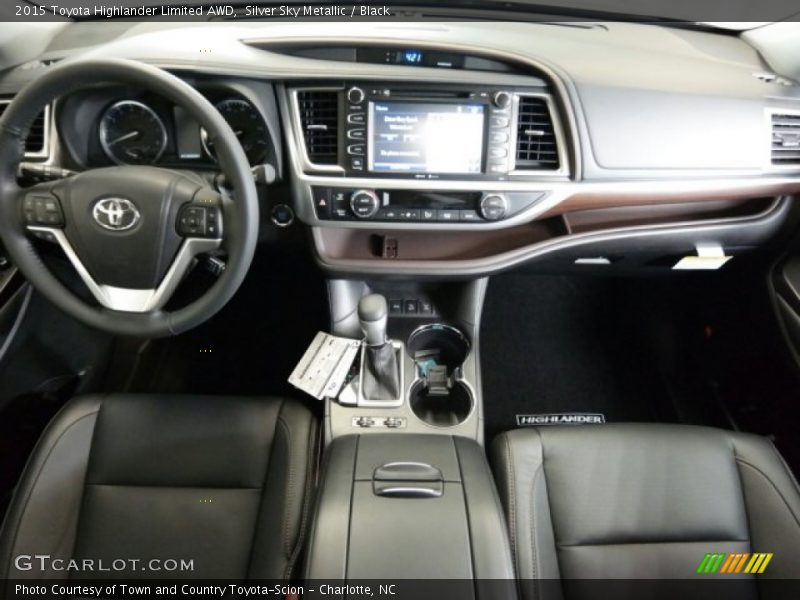 Silver Sky Metallic / Black 2015 Toyota Highlander Limited AWD