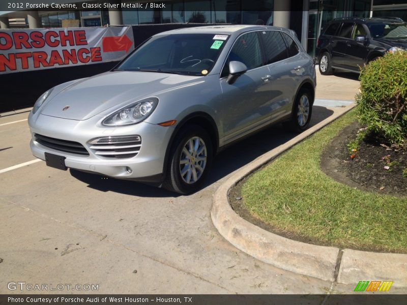Classic Silver Metallic / Black 2012 Porsche Cayenne