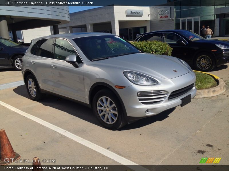 Classic Silver Metallic / Black 2012 Porsche Cayenne