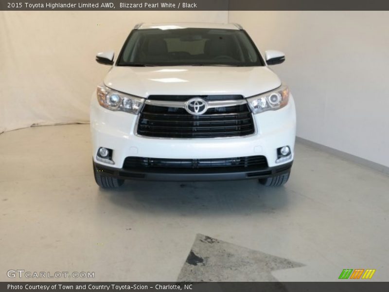 Blizzard Pearl White / Black 2015 Toyota Highlander Limited AWD