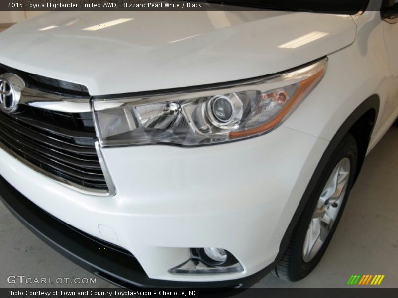 Blizzard Pearl White / Black 2015 Toyota Highlander Limited AWD