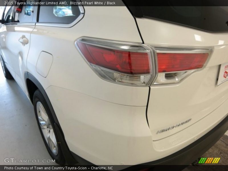 Blizzard Pearl White / Black 2015 Toyota Highlander Limited AWD