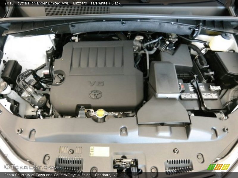 Blizzard Pearl White / Black 2015 Toyota Highlander Limited AWD