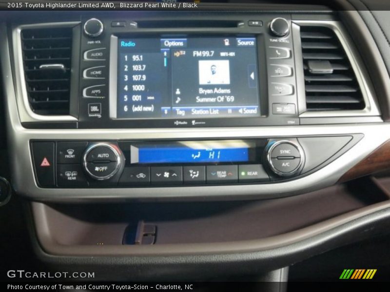Blizzard Pearl White / Black 2015 Toyota Highlander Limited AWD