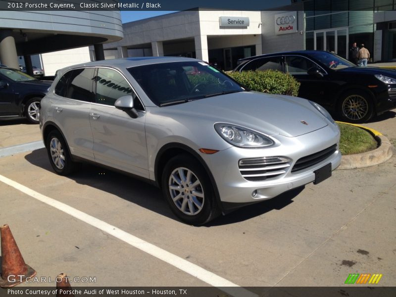 Classic Silver Metallic / Black 2012 Porsche Cayenne