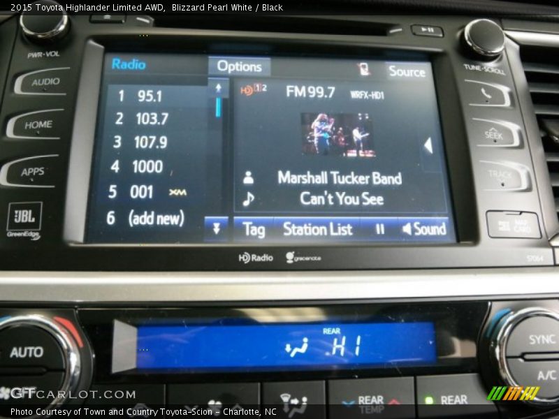 Blizzard Pearl White / Black 2015 Toyota Highlander Limited AWD