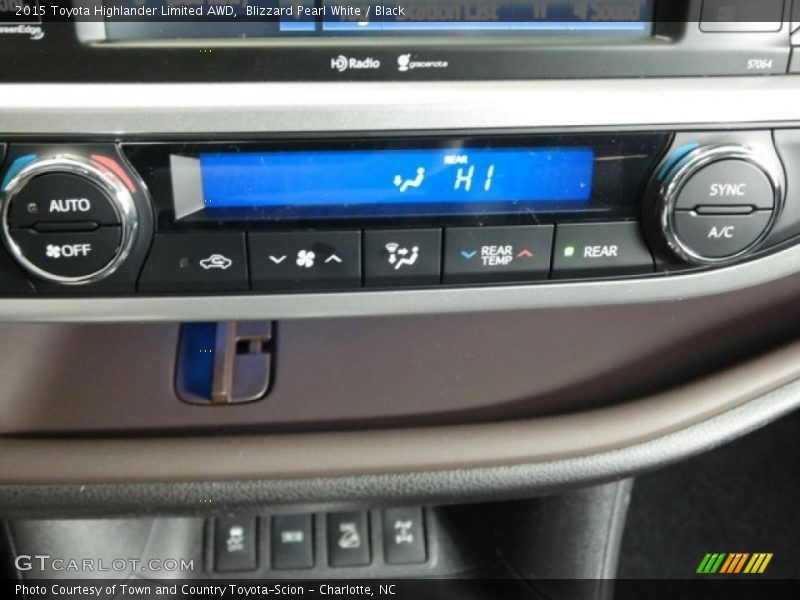 Blizzard Pearl White / Black 2015 Toyota Highlander Limited AWD