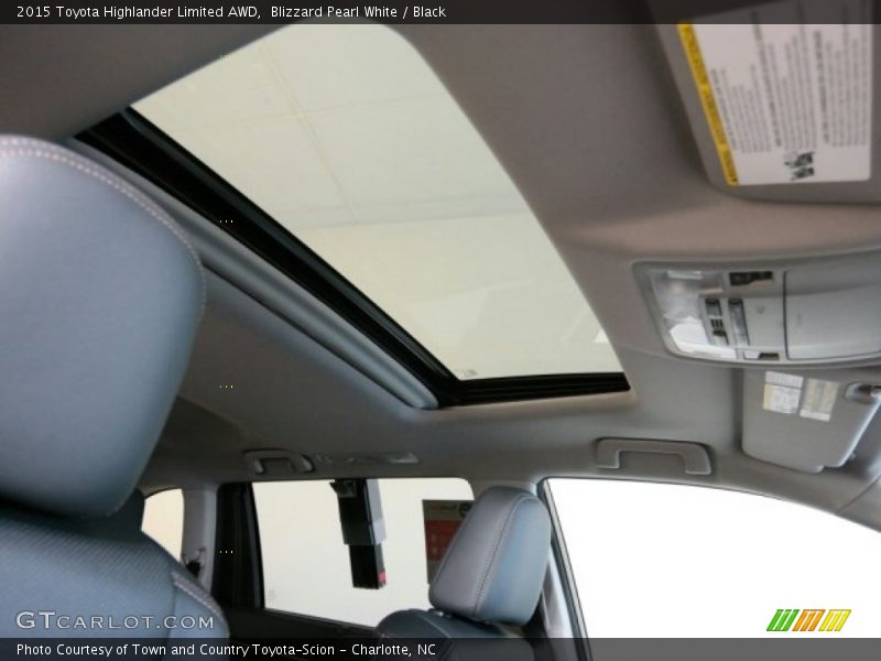 Blizzard Pearl White / Black 2015 Toyota Highlander Limited AWD