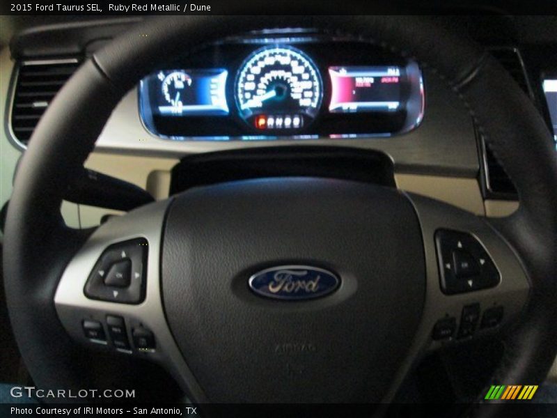 Ruby Red Metallic / Dune 2015 Ford Taurus SEL