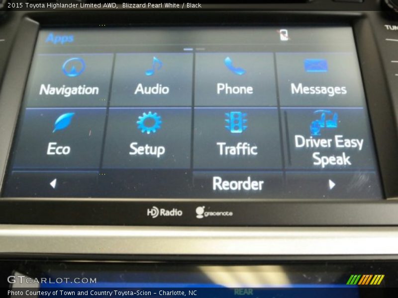 Blizzard Pearl White / Black 2015 Toyota Highlander Limited AWD
