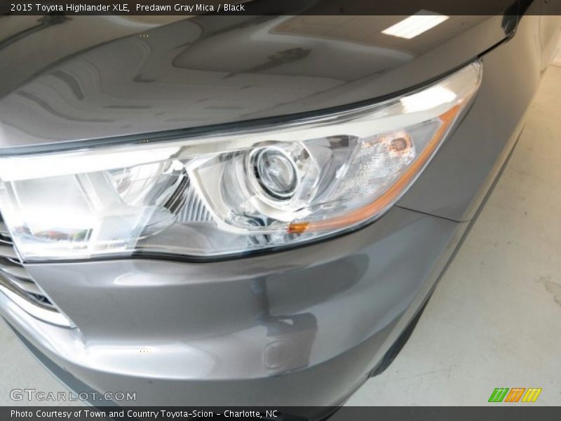 Predawn Gray Mica / Black 2015 Toyota Highlander XLE