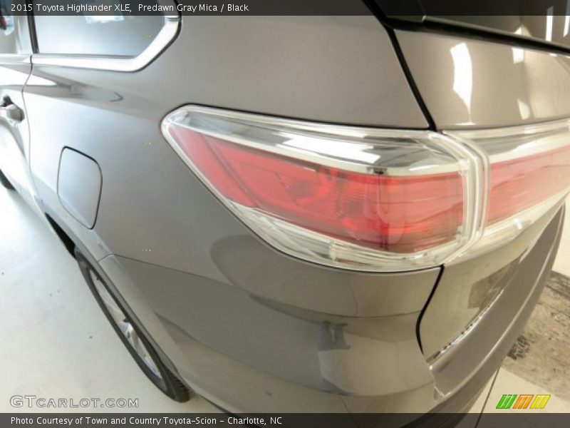Predawn Gray Mica / Black 2015 Toyota Highlander XLE