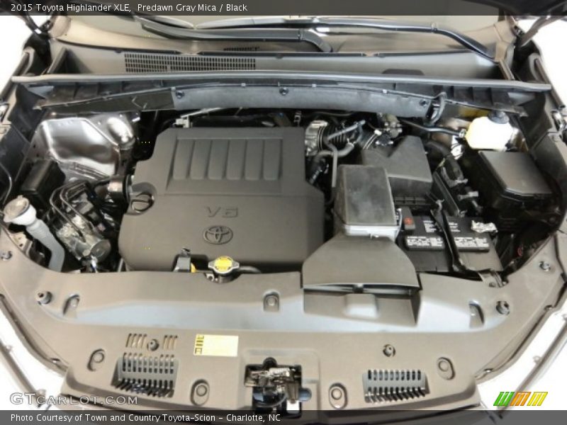 Predawn Gray Mica / Black 2015 Toyota Highlander XLE
