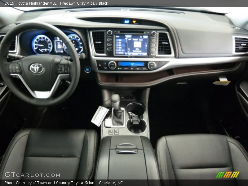 Predawn Gray Mica / Black 2015 Toyota Highlander XLE