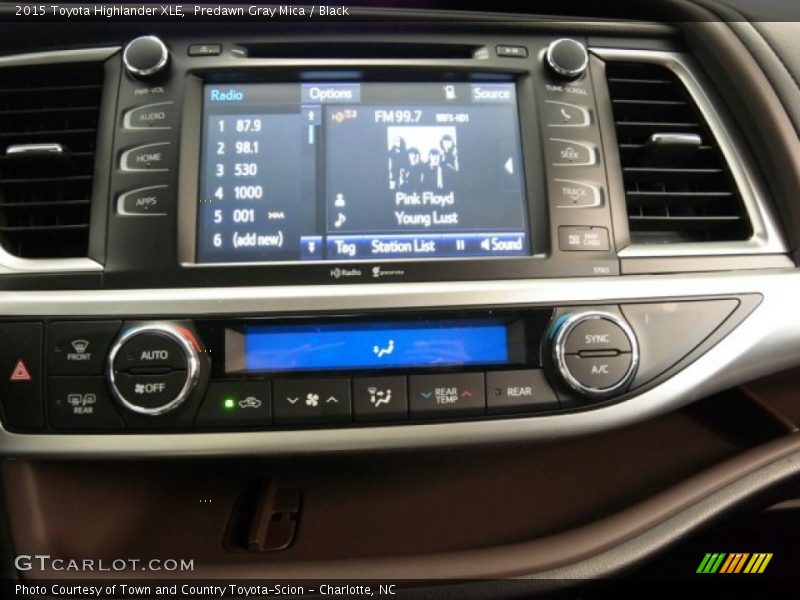 Predawn Gray Mica / Black 2015 Toyota Highlander XLE