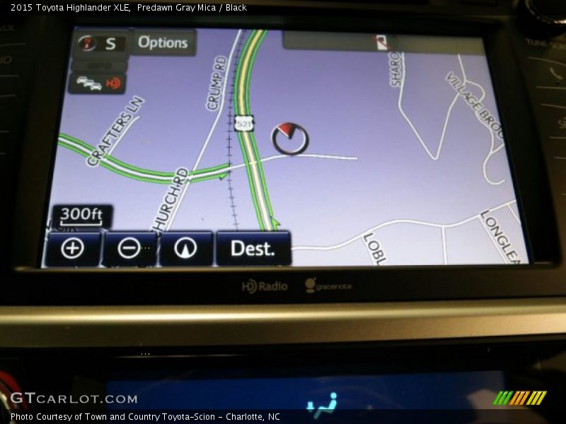 Predawn Gray Mica / Black 2015 Toyota Highlander XLE