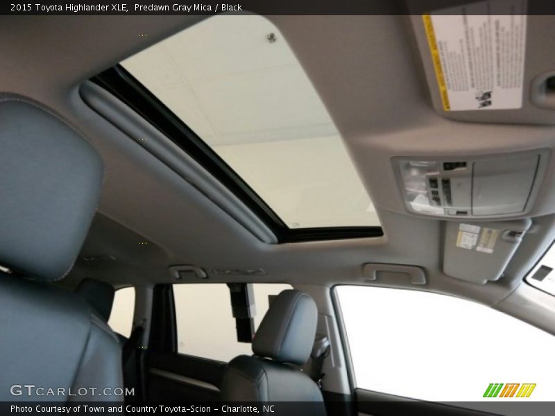 Predawn Gray Mica / Black 2015 Toyota Highlander XLE