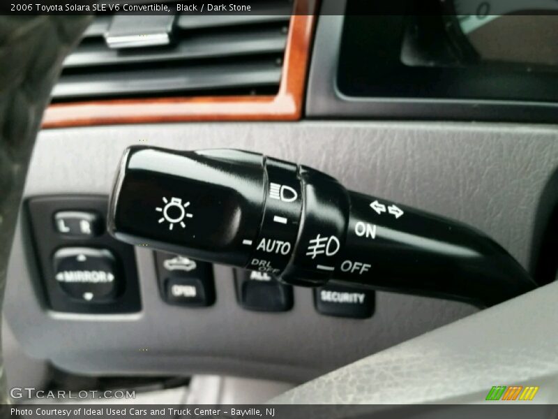 Black / Dark Stone 2006 Toyota Solara SLE V6 Convertible