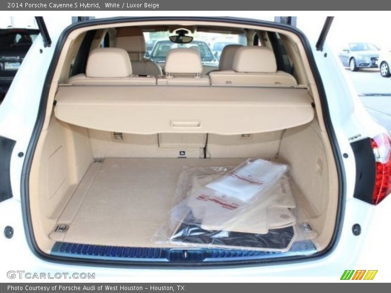 White / Luxor Beige 2014 Porsche Cayenne S Hybrid
