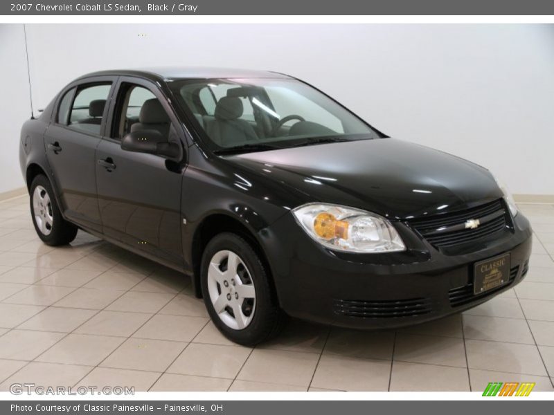 Black / Gray 2007 Chevrolet Cobalt LS Sedan