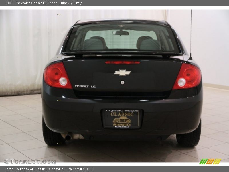 Black / Gray 2007 Chevrolet Cobalt LS Sedan