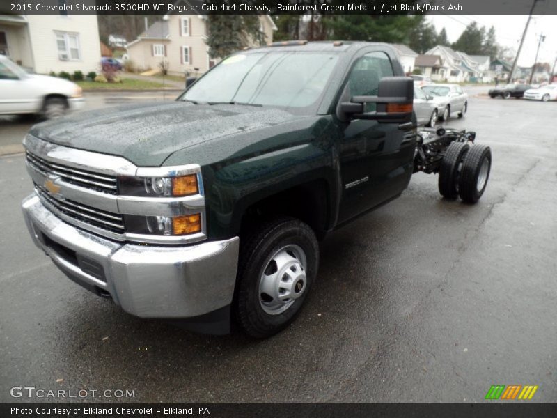 Front 3/4 View of 2015 Silverado 3500HD WT Regular Cab 4x4 Chassis