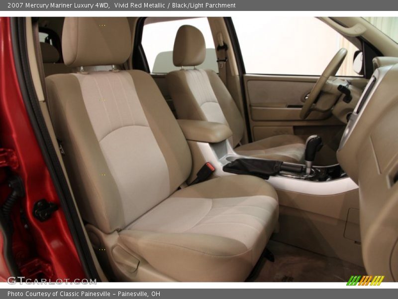 Vivid Red Metallic / Black/Light Parchment 2007 Mercury Mariner Luxury 4WD