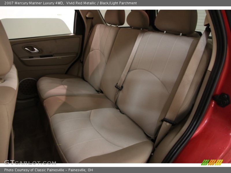 Vivid Red Metallic / Black/Light Parchment 2007 Mercury Mariner Luxury 4WD