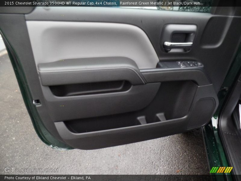 Rainforest Green Metallic / Jet Black/Dark Ash 2015 Chevrolet Silverado 3500HD WT Regular Cab 4x4 Chassis