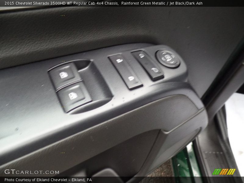 Rainforest Green Metallic / Jet Black/Dark Ash 2015 Chevrolet Silverado 3500HD WT Regular Cab 4x4 Chassis