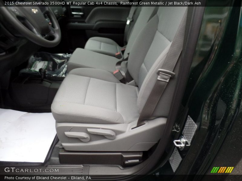 Rainforest Green Metallic / Jet Black/Dark Ash 2015 Chevrolet Silverado 3500HD WT Regular Cab 4x4 Chassis