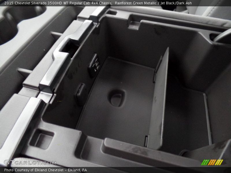 Rainforest Green Metallic / Jet Black/Dark Ash 2015 Chevrolet Silverado 3500HD WT Regular Cab 4x4 Chassis