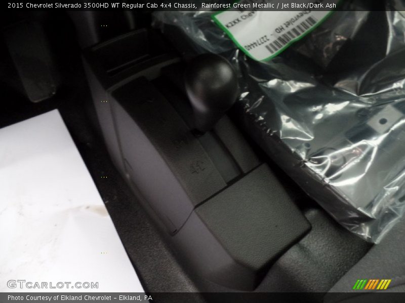 Rainforest Green Metallic / Jet Black/Dark Ash 2015 Chevrolet Silverado 3500HD WT Regular Cab 4x4 Chassis