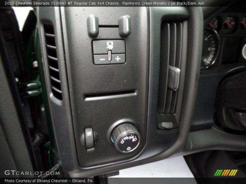 Rainforest Green Metallic / Jet Black/Dark Ash 2015 Chevrolet Silverado 3500HD WT Regular Cab 4x4 Chassis