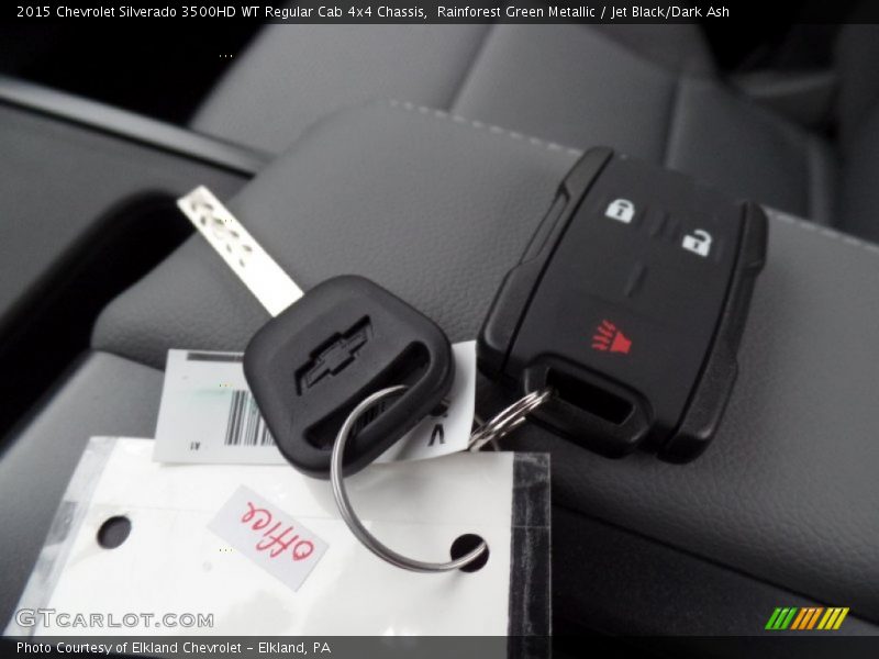 Keys of 2015 Silverado 3500HD WT Regular Cab 4x4 Chassis