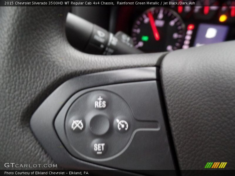 Rainforest Green Metallic / Jet Black/Dark Ash 2015 Chevrolet Silverado 3500HD WT Regular Cab 4x4 Chassis