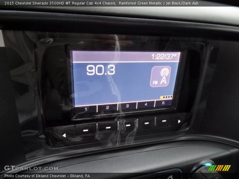 Rainforest Green Metallic / Jet Black/Dark Ash 2015 Chevrolet Silverado 3500HD WT Regular Cab 4x4 Chassis