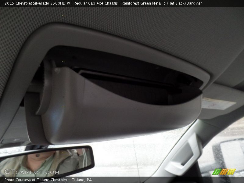 Rainforest Green Metallic / Jet Black/Dark Ash 2015 Chevrolet Silverado 3500HD WT Regular Cab 4x4 Chassis