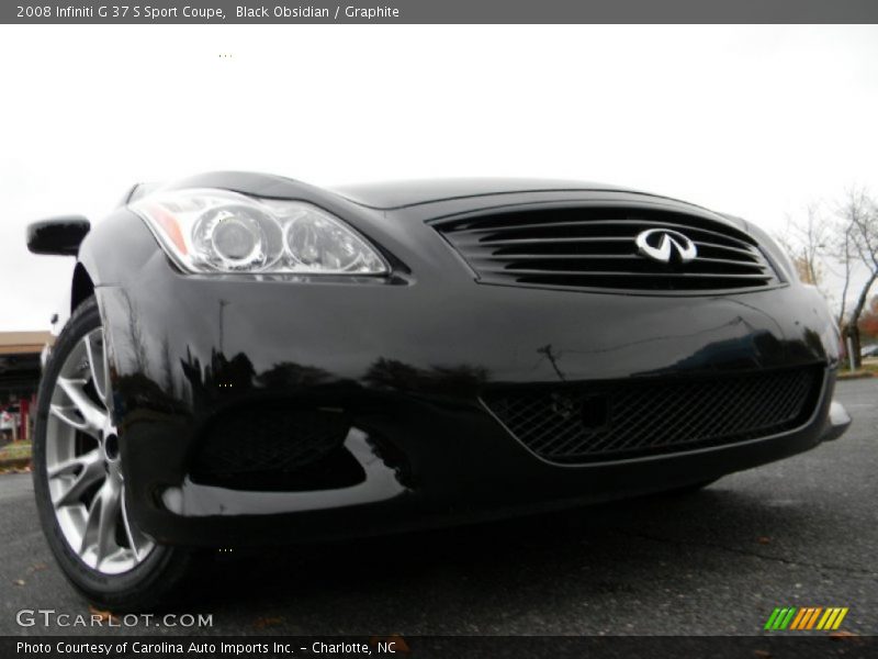 Black Obsidian / Graphite 2008 Infiniti G 37 S Sport Coupe