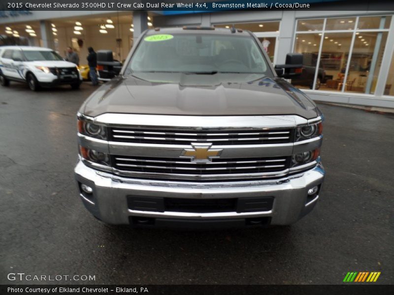 Brownstone Metallic / Cocoa/Dune 2015 Chevrolet Silverado 3500HD LT Crew Cab Dual Rear Wheel 4x4