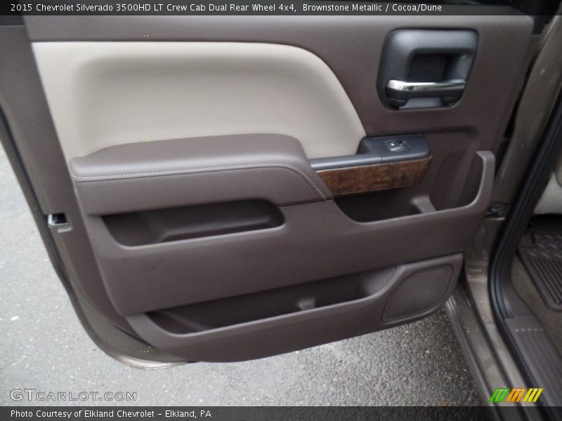 Brownstone Metallic / Cocoa/Dune 2015 Chevrolet Silverado 3500HD LT Crew Cab Dual Rear Wheel 4x4