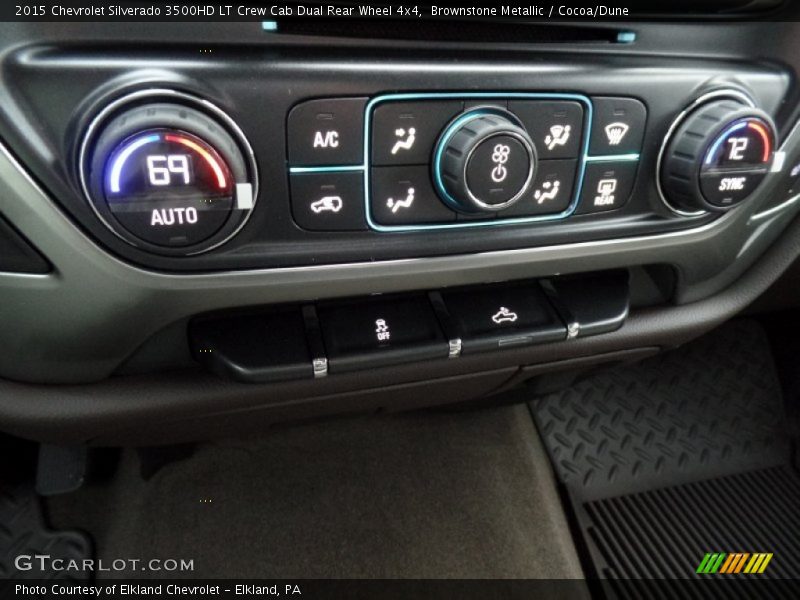 Brownstone Metallic / Cocoa/Dune 2015 Chevrolet Silverado 3500HD LT Crew Cab Dual Rear Wheel 4x4