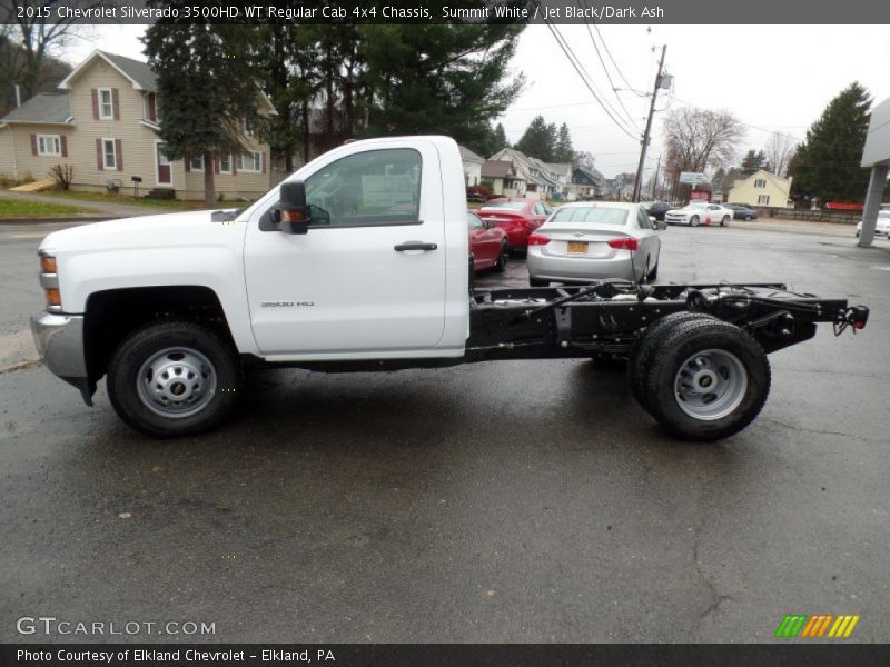 Summit White / Jet Black/Dark Ash 2015 Chevrolet Silverado 3500HD WT Regular Cab 4x4 Chassis