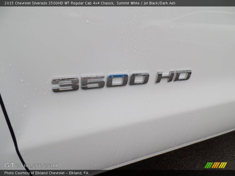 Summit White / Jet Black/Dark Ash 2015 Chevrolet Silverado 3500HD WT Regular Cab 4x4 Chassis