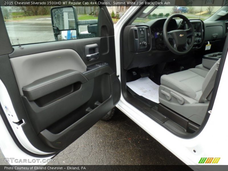 Summit White / Jet Black/Dark Ash 2015 Chevrolet Silverado 3500HD WT Regular Cab 4x4 Chassis