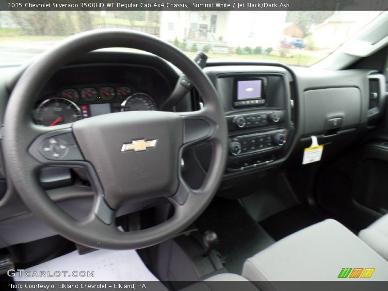 Summit White / Jet Black/Dark Ash 2015 Chevrolet Silverado 3500HD WT Regular Cab 4x4 Chassis