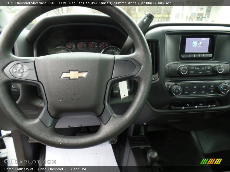 Summit White / Jet Black/Dark Ash 2015 Chevrolet Silverado 3500HD WT Regular Cab 4x4 Chassis