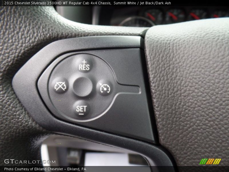 Summit White / Jet Black/Dark Ash 2015 Chevrolet Silverado 3500HD WT Regular Cab 4x4 Chassis